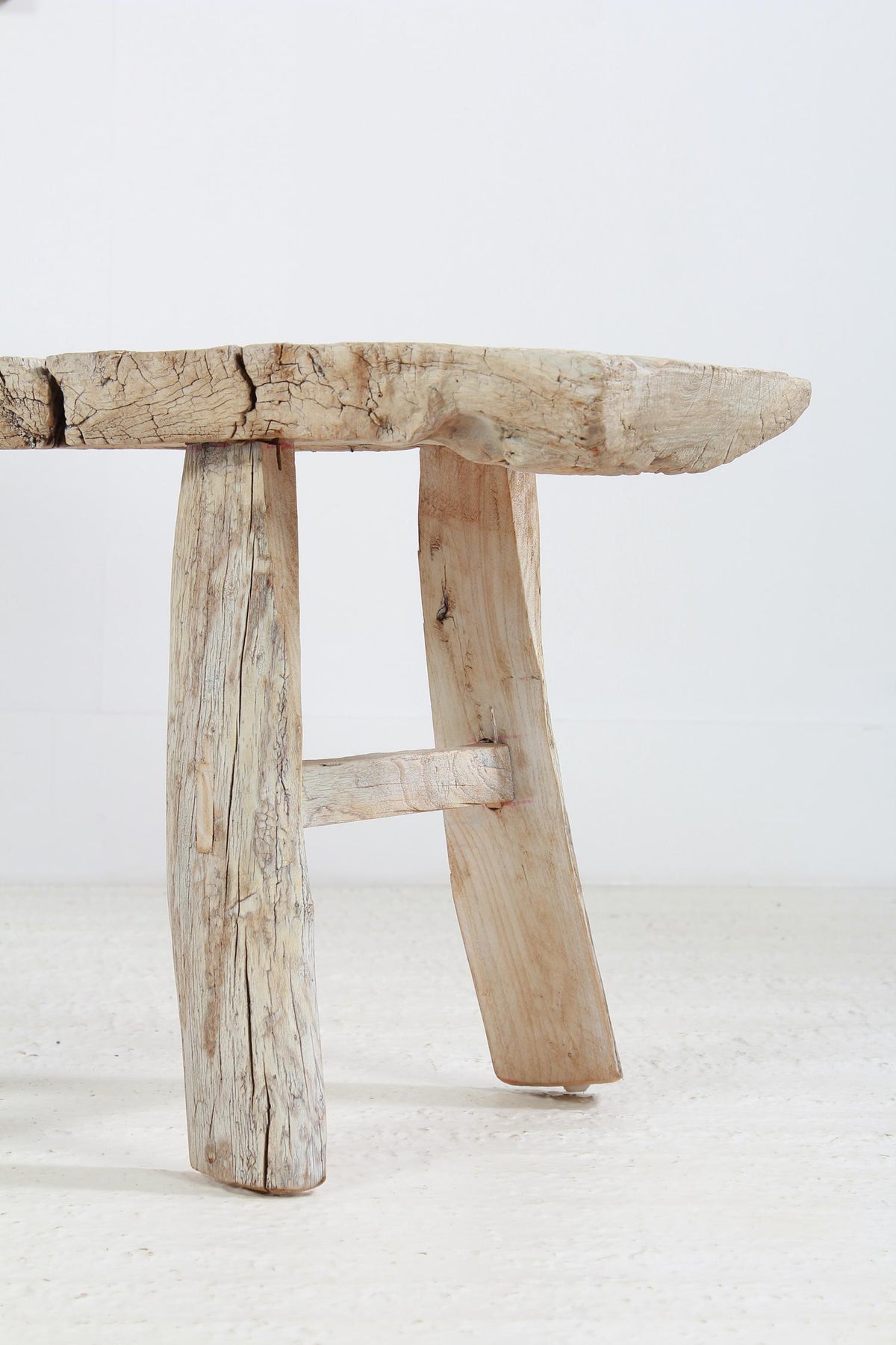 Rustic & Sculptural Country  Elm  Bench