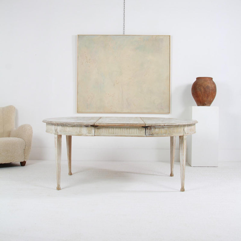 Swedish Early  19thC Gustavian Oval Dining Table