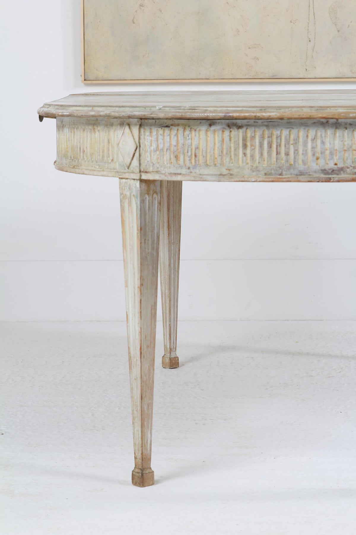 Swedish Early  19thC Gustavian Oval Dining Table