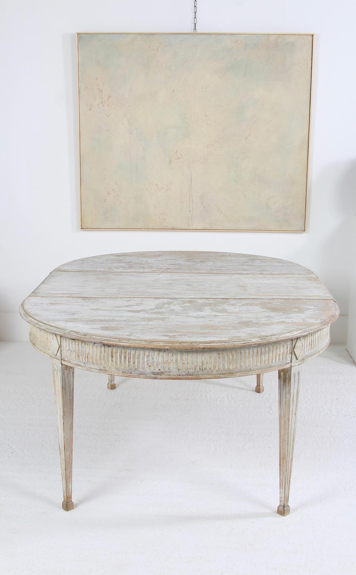 Swedish Early  19thC Gustavian Oval Dining Table