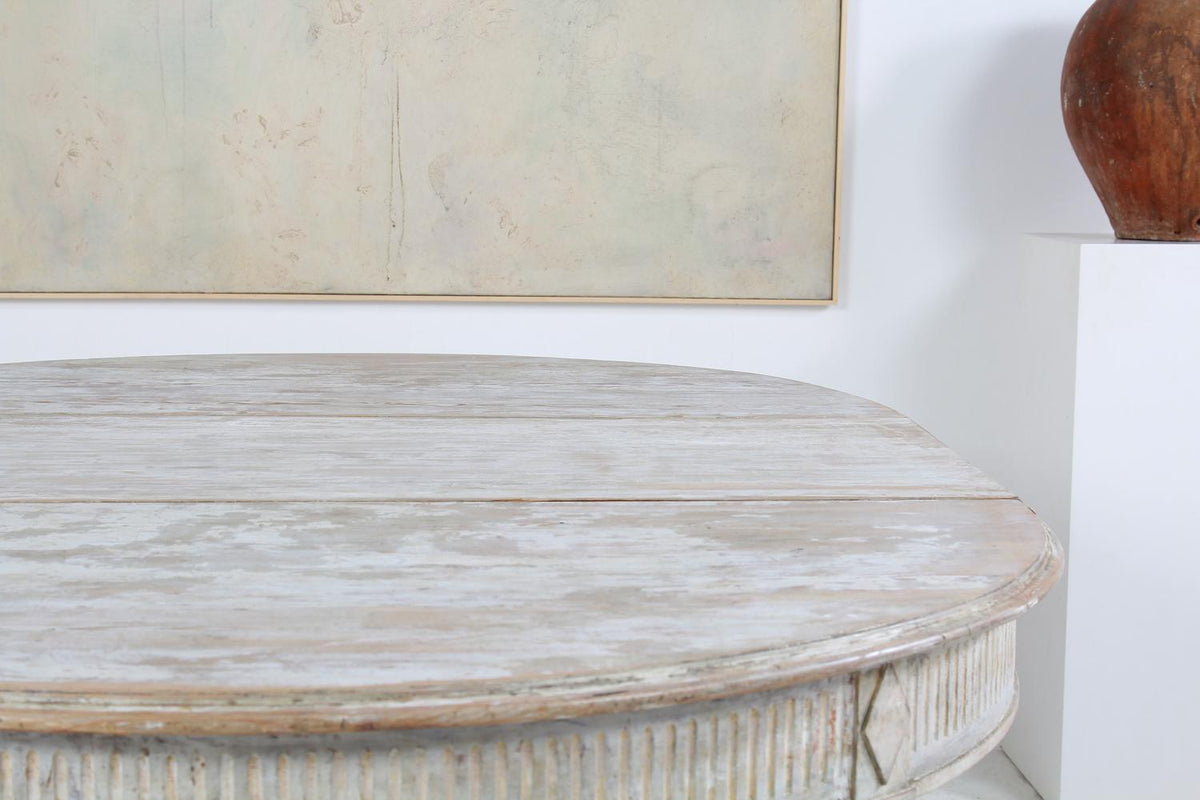 Swedish Early  19thC Gustavian Oval Dining Table