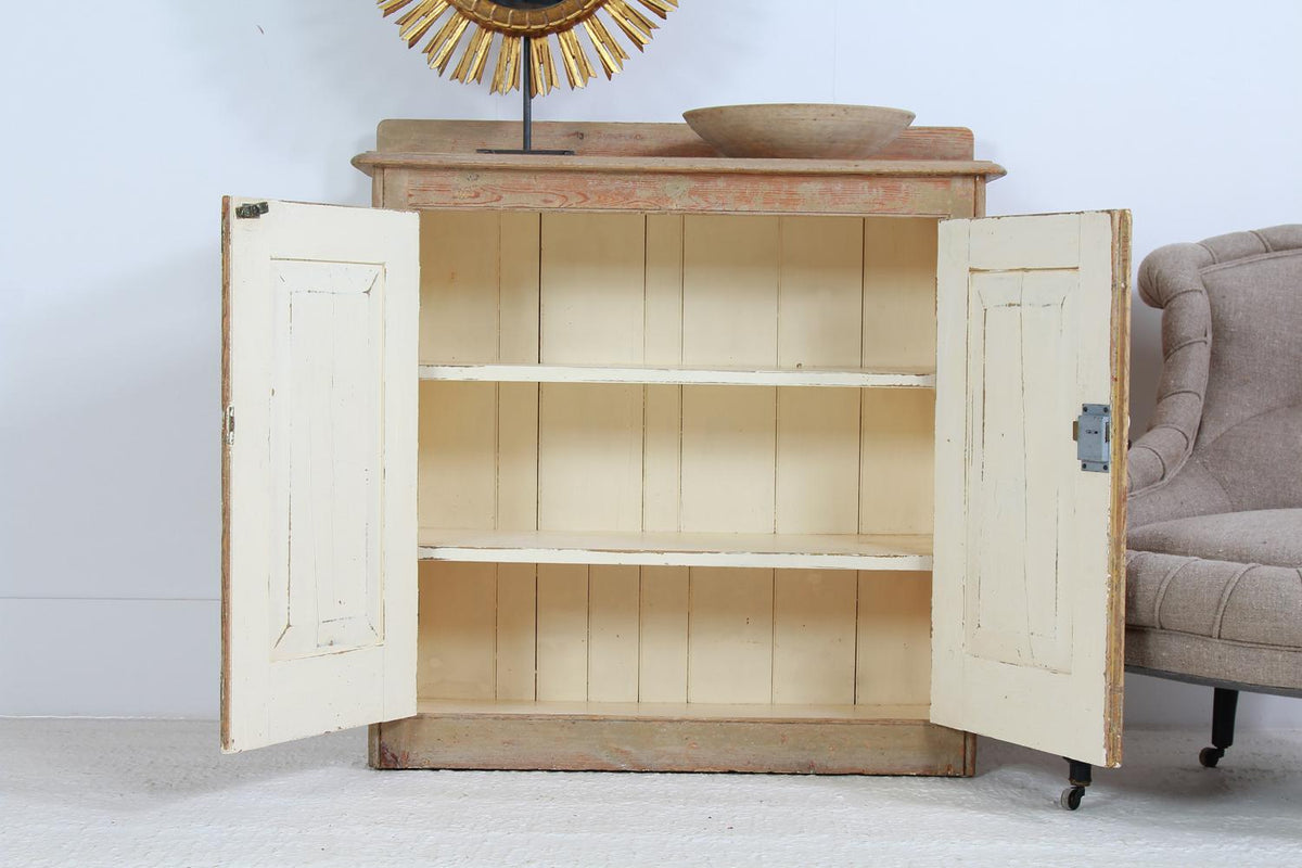 Original English 19thC Country House Cupboard