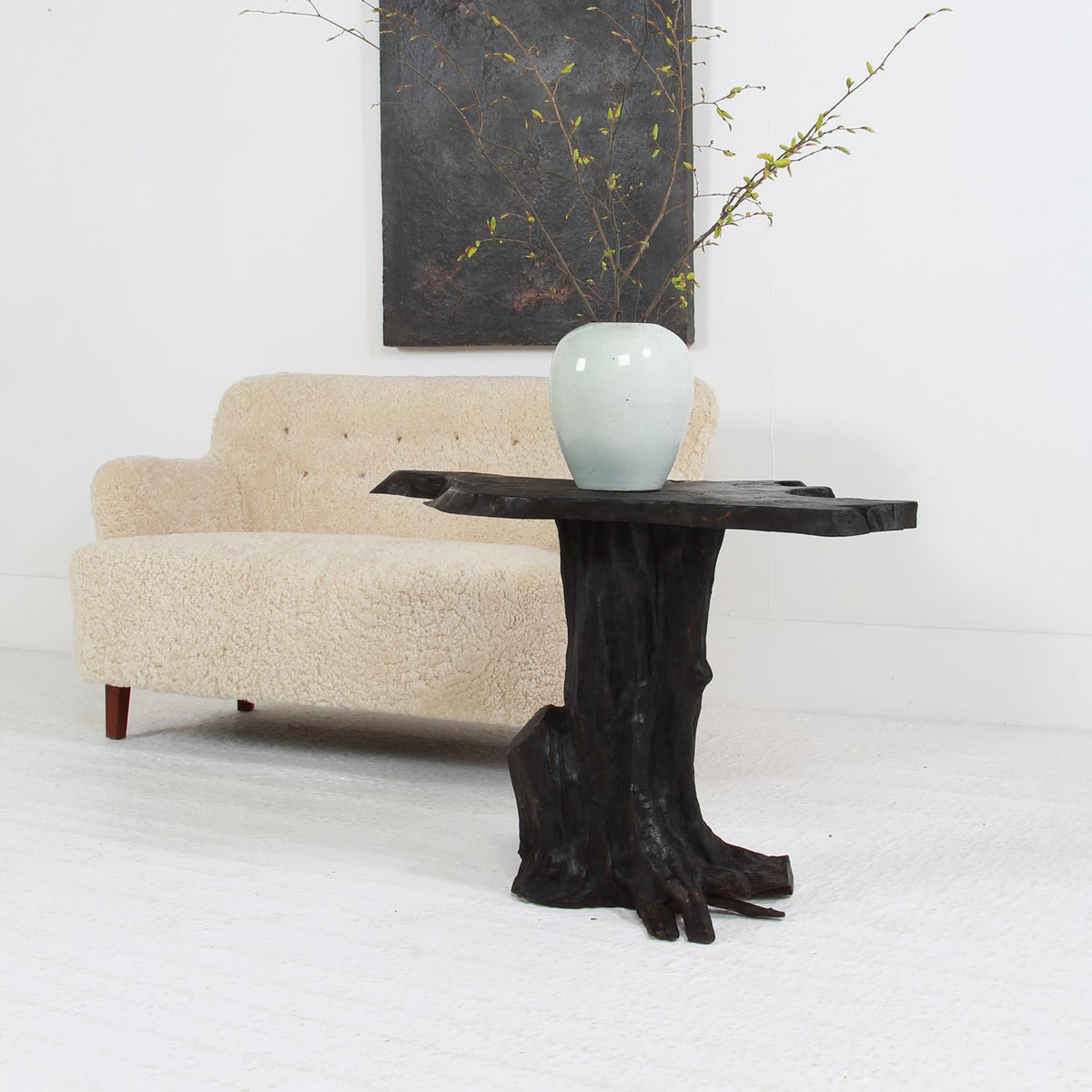 Natural Form Japanese Inspired Tree Root Table