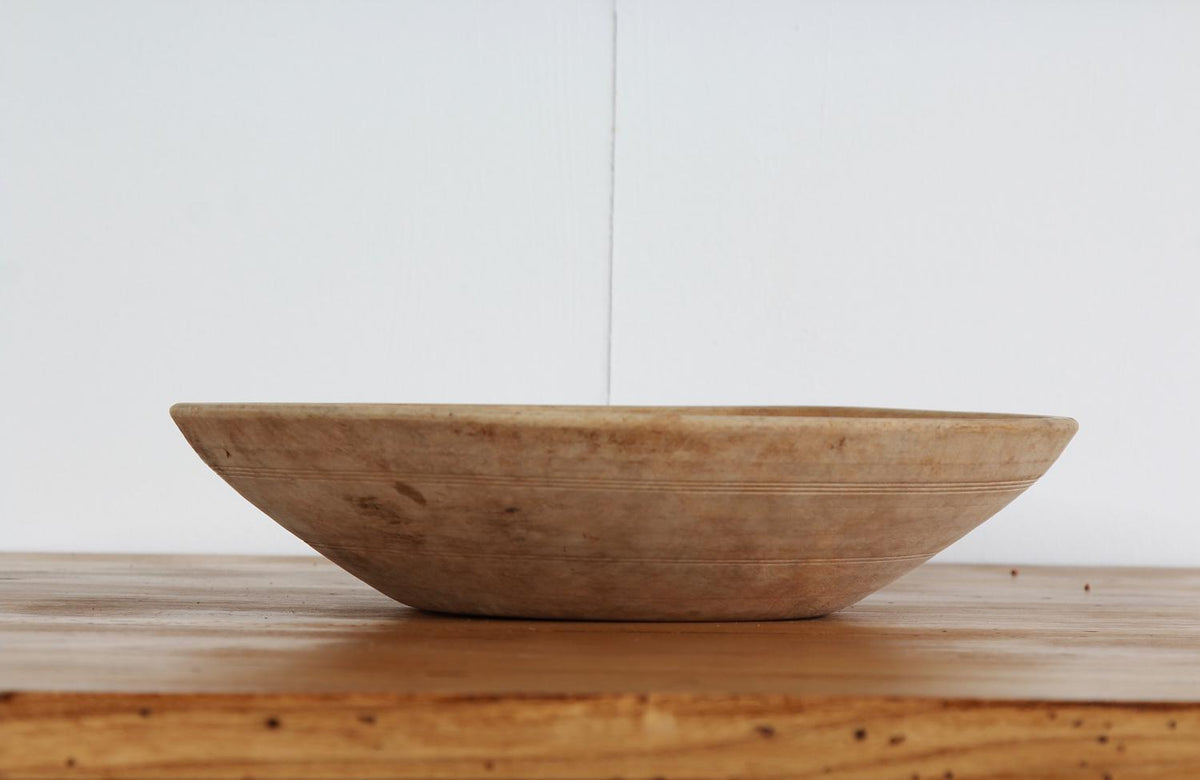 Beautiful Swedish 19thC Hand Carved Root Bowl