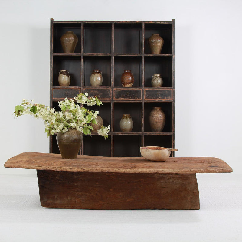 Monumental  Wooden Rustic  Primitive Naga Coffee Table