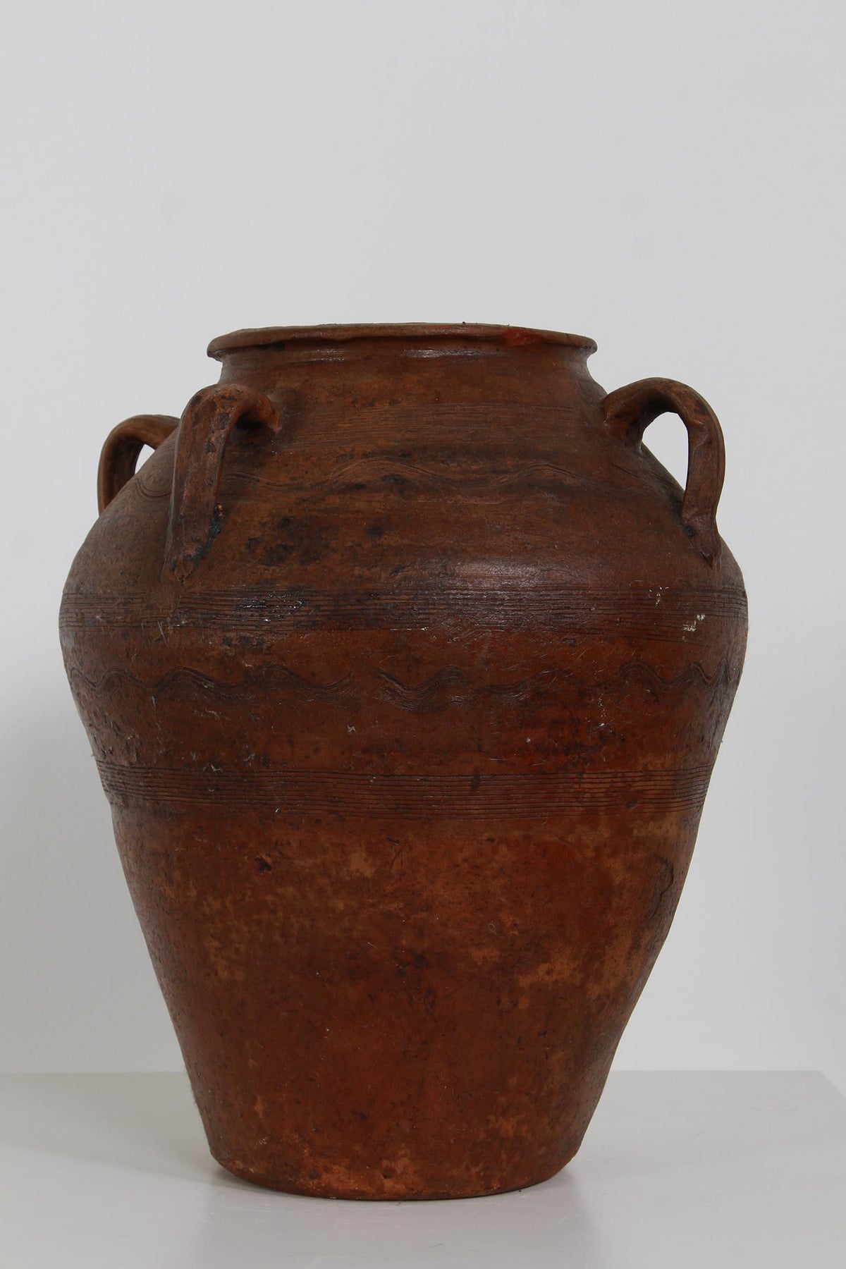 Rustic Spanish Terracotta 19thC  Olive Jar