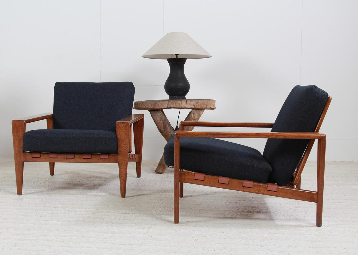 Pair of Scandinavian Midcentury Lounge Chairs