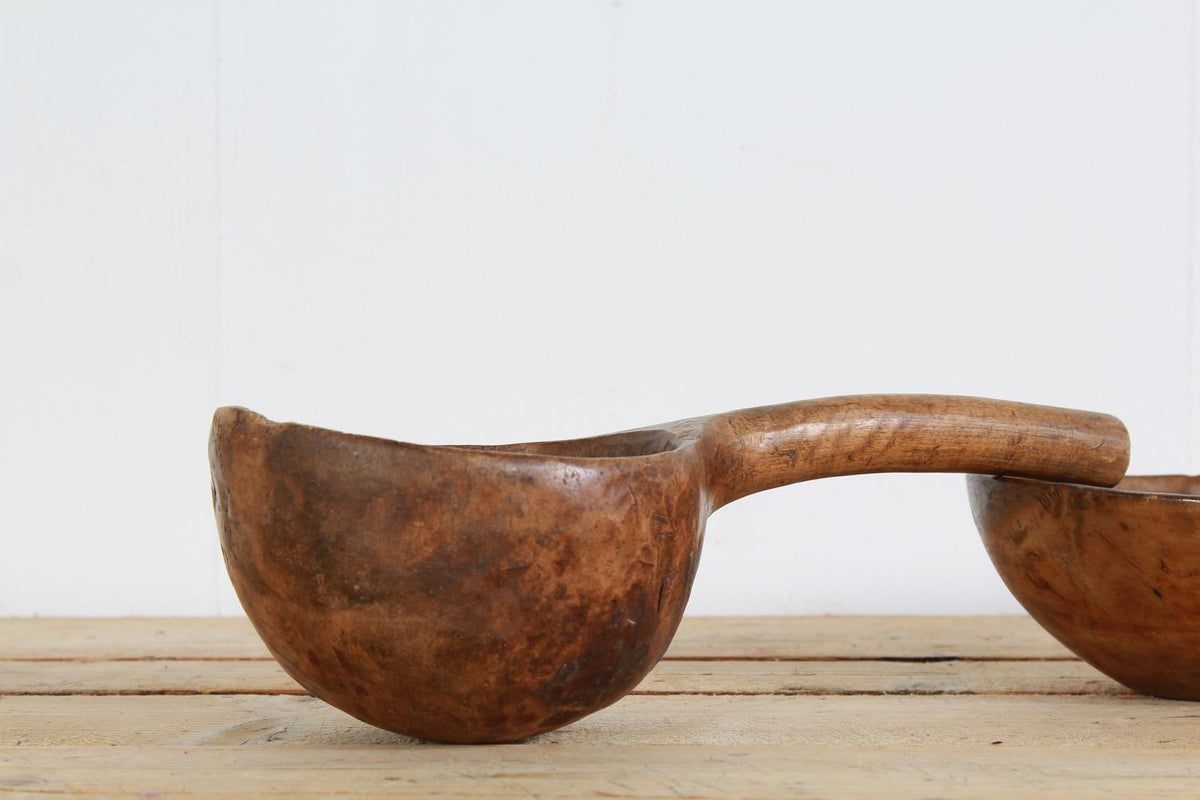 Sculptural Primitive Folk Art Swedish Wooden Spoon