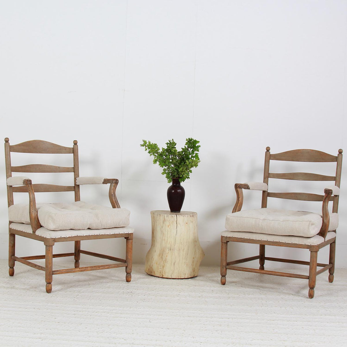Magnificent Pair 18th Century Gustavian Gripsholm Armchairs