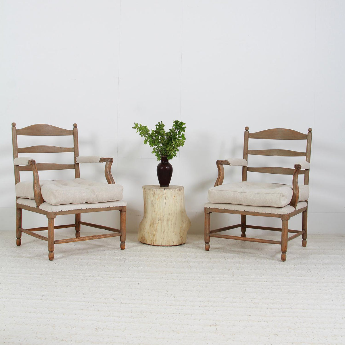 Magnificent Pair 18th Century Gustavian Gripsholm Armchairs