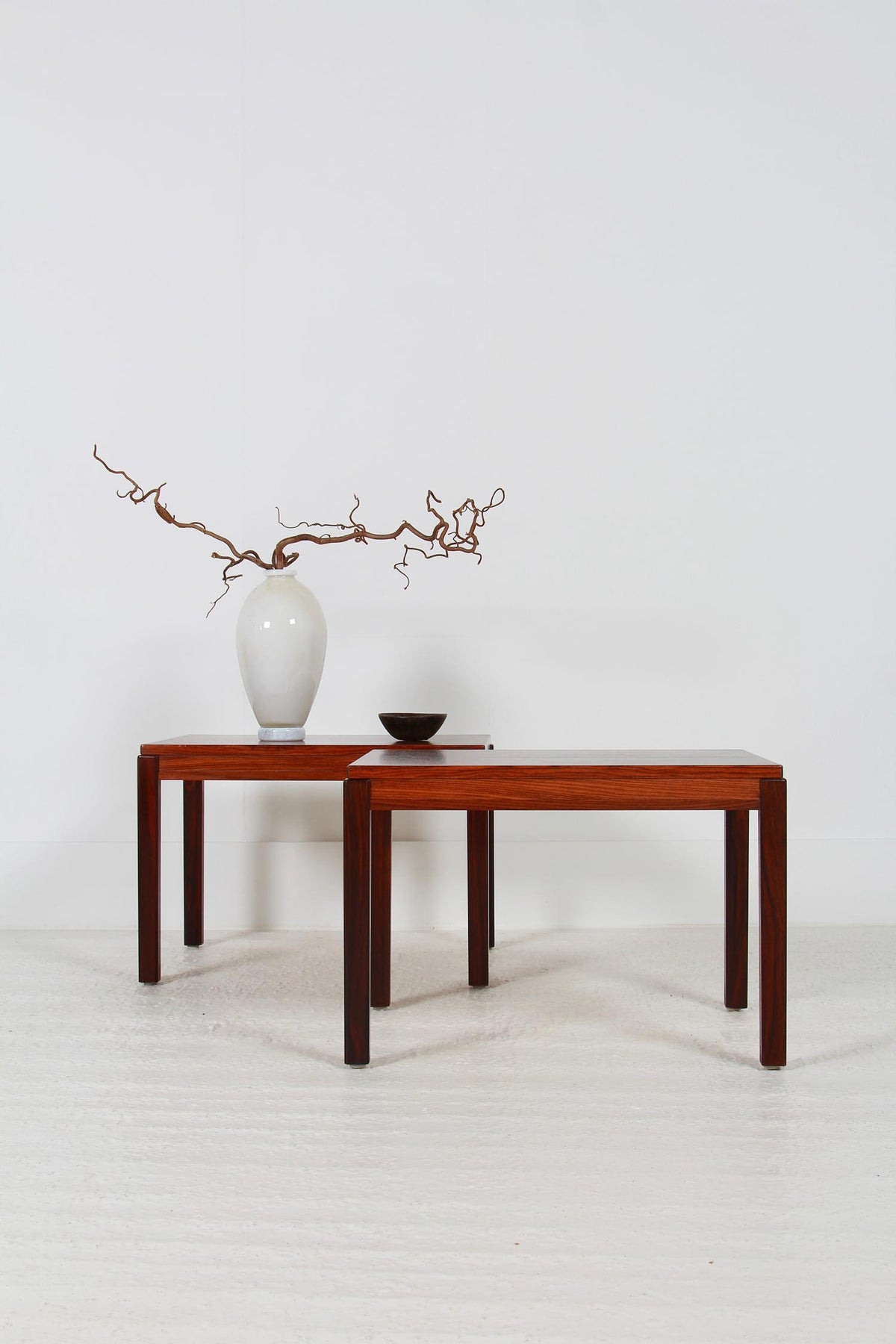 Handsome Pair of Swedish Rosewood Coffee Tables