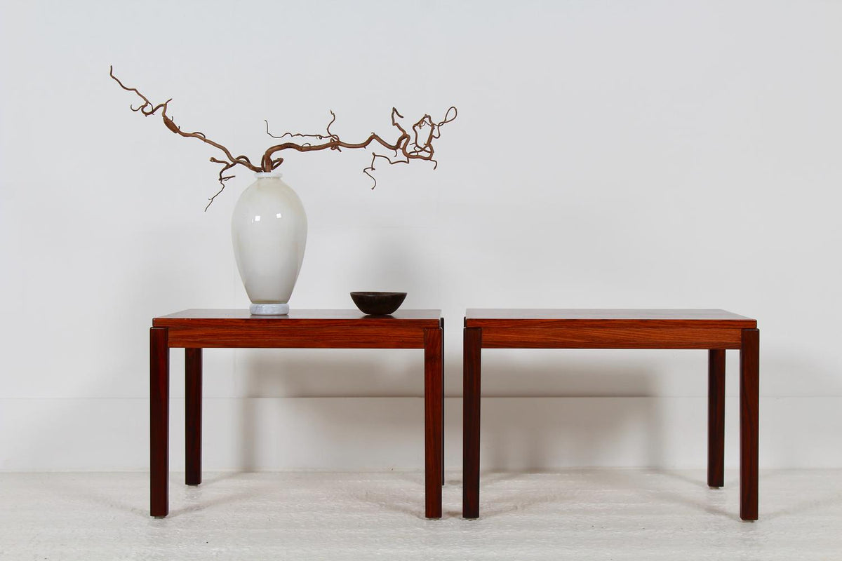 Handsome Pair of Swedish Rosewood Coffee Tables