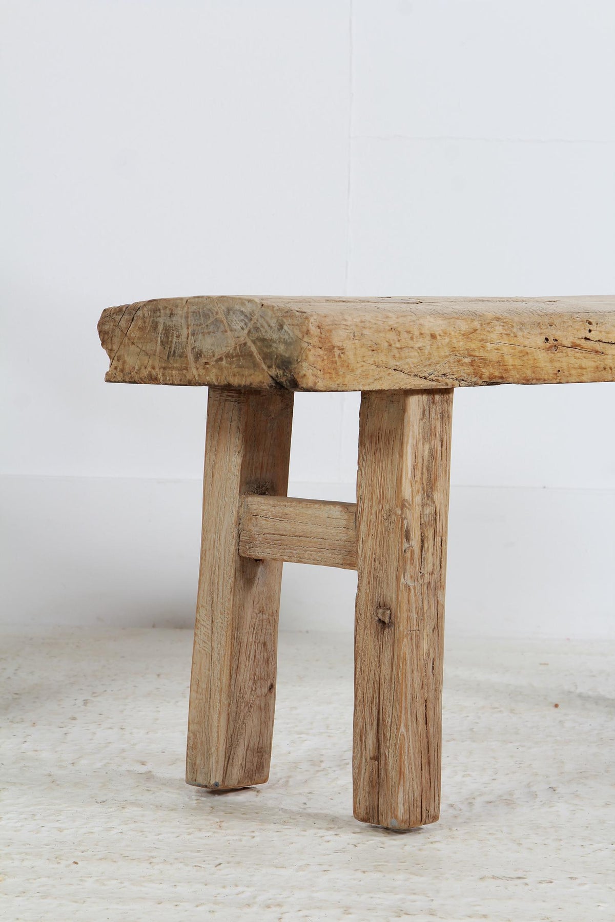 RUSTIC  COUNTRY ELM BUTCHERS BLOCK BENCH/TABLE