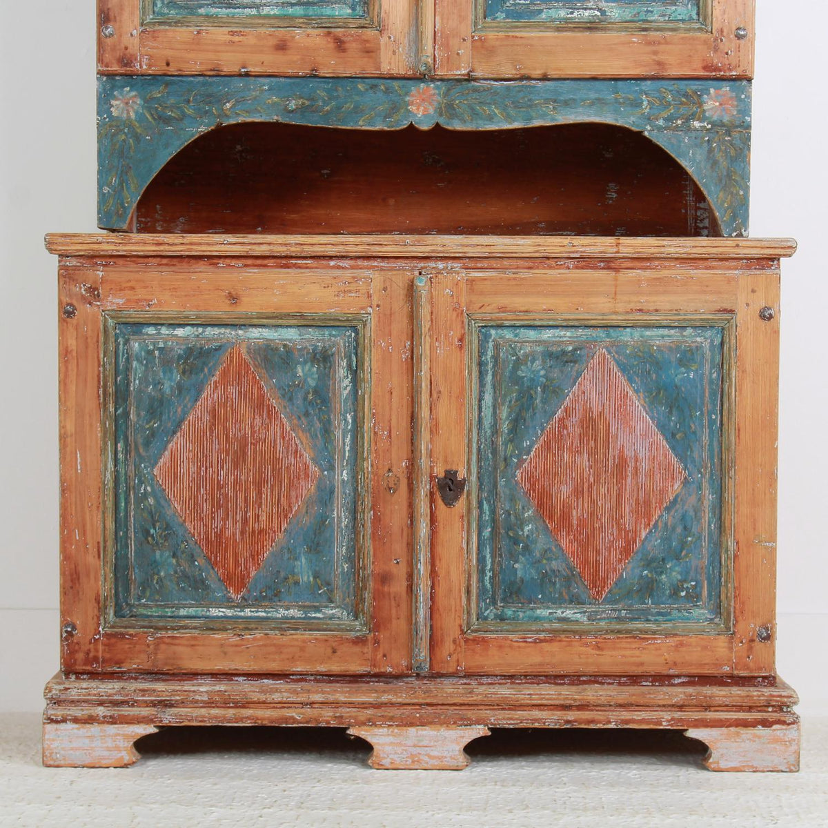 Period Swedish Early 19thC Gustavian Cabinet in Original Patina