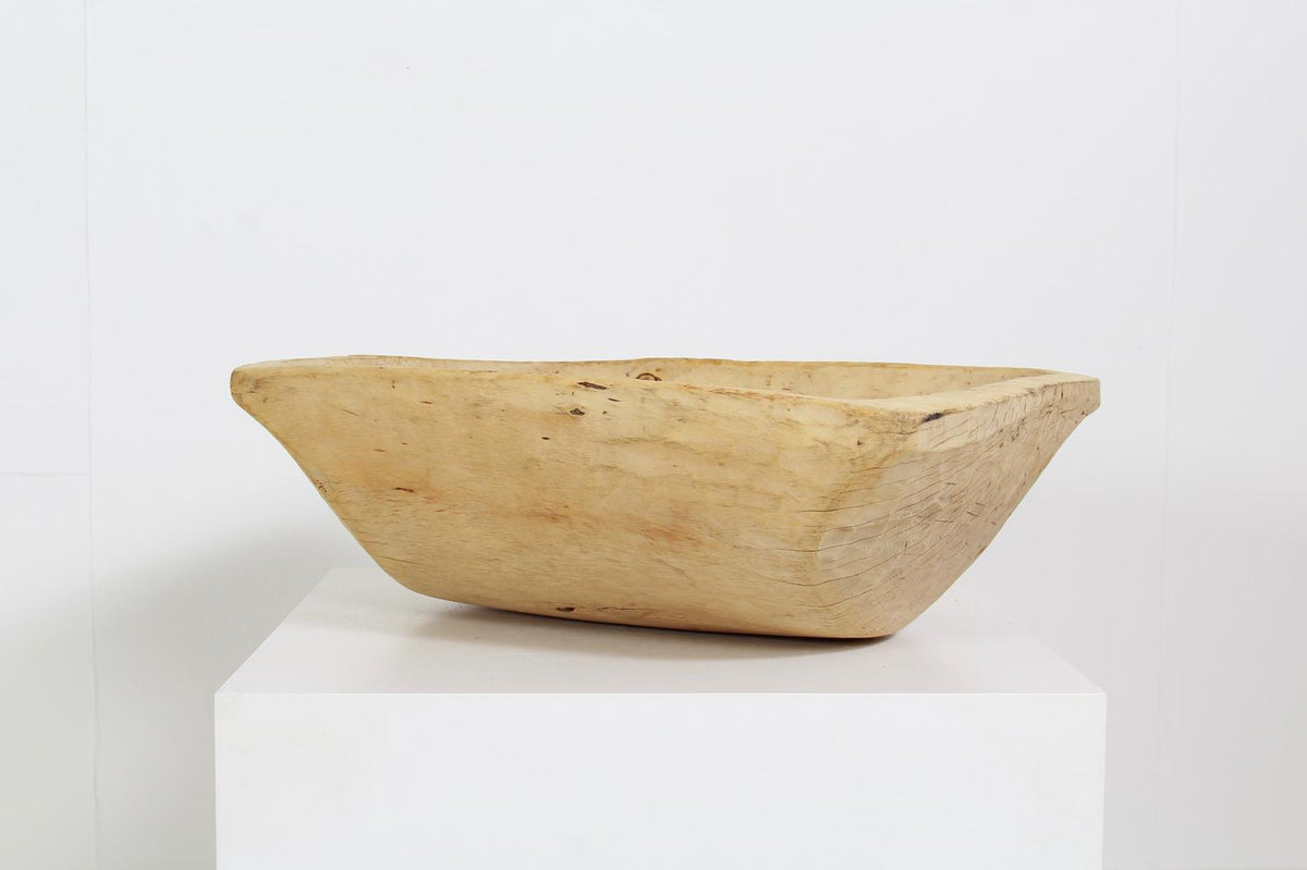 A Huge Hand-Carved Rustic Swedish  Wooden Bowl /Trough
