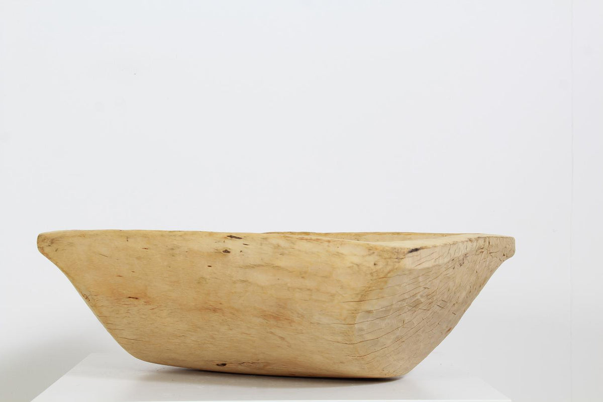 A Huge Hand-Carved Rustic Swedish  Wooden Bowl /Trough