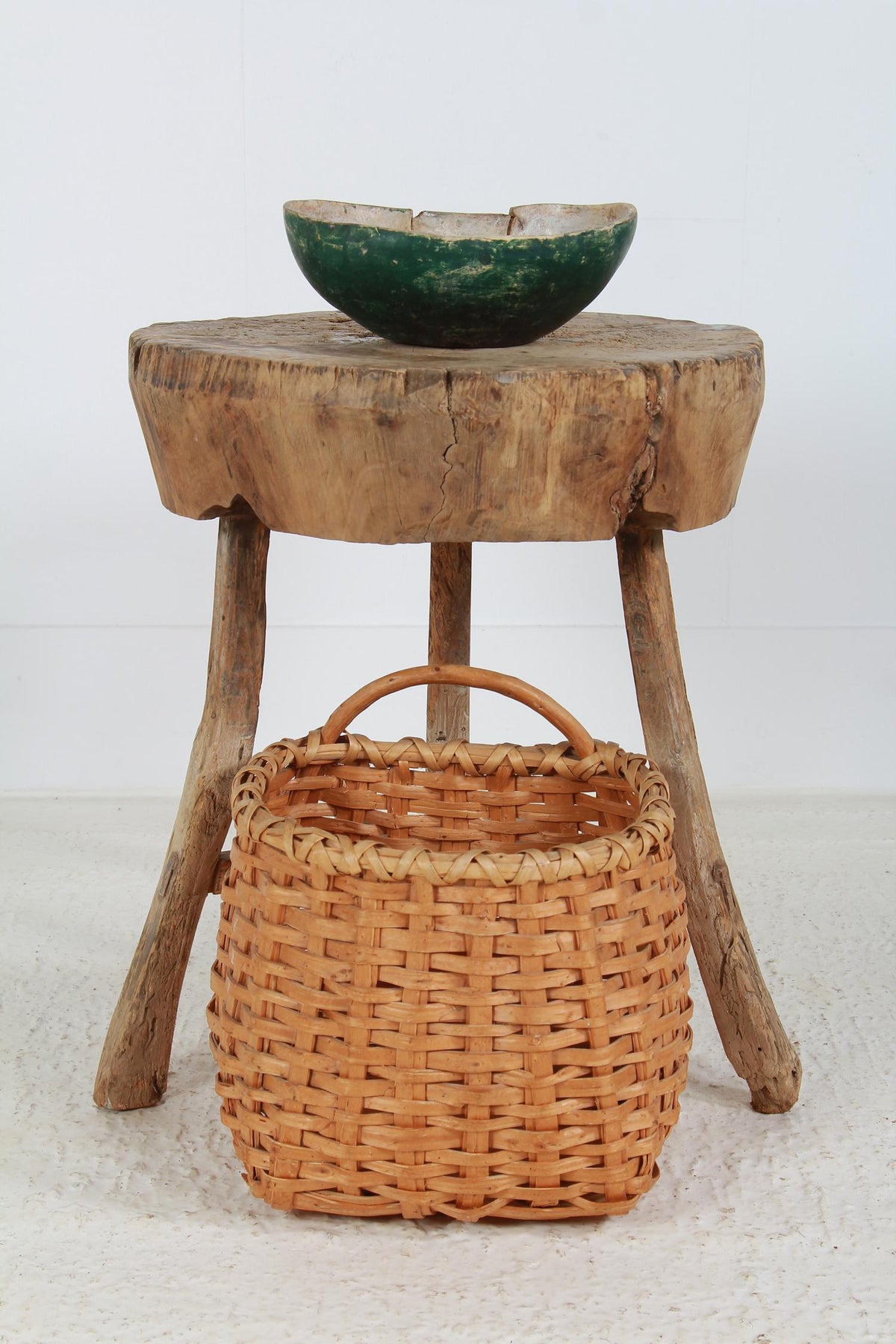 Swedish Late 19th Century Splint Woven Berry Basket