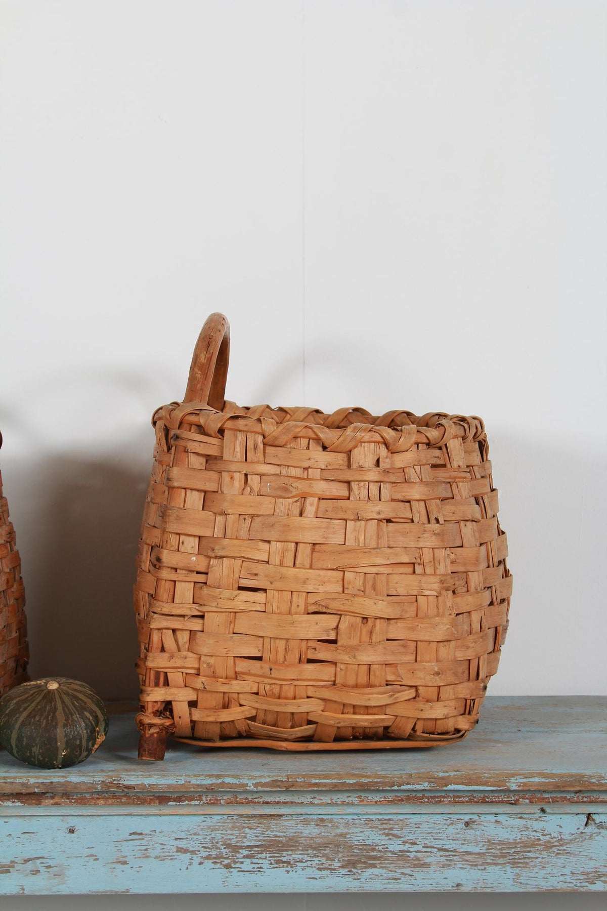 Superbly Crafted Swedish 19thC  Splint Woven Berry Baskets