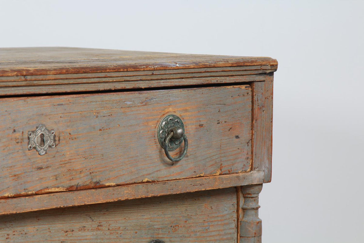 Original Painted 19th Century Continental Chest of Drawers