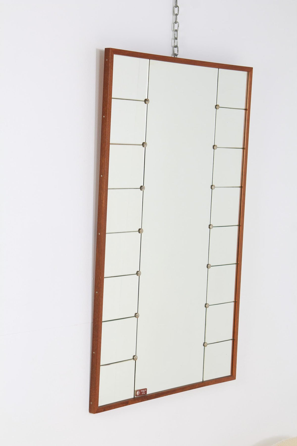 Large Swedish Mid-20th Century Deco Inspired Wall Mirror