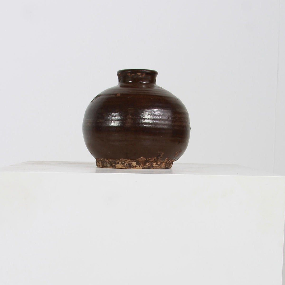 Early 20th Century Chinese Glazed  Apothecary Wine Jar
