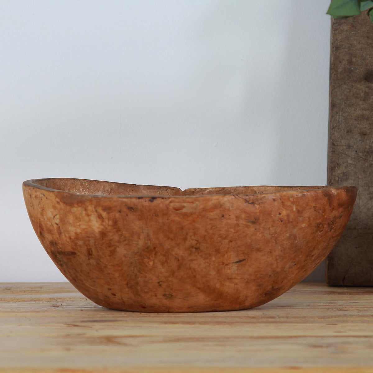 Exceptional Swedish 18thC Burr Bowl of Sculptural Form