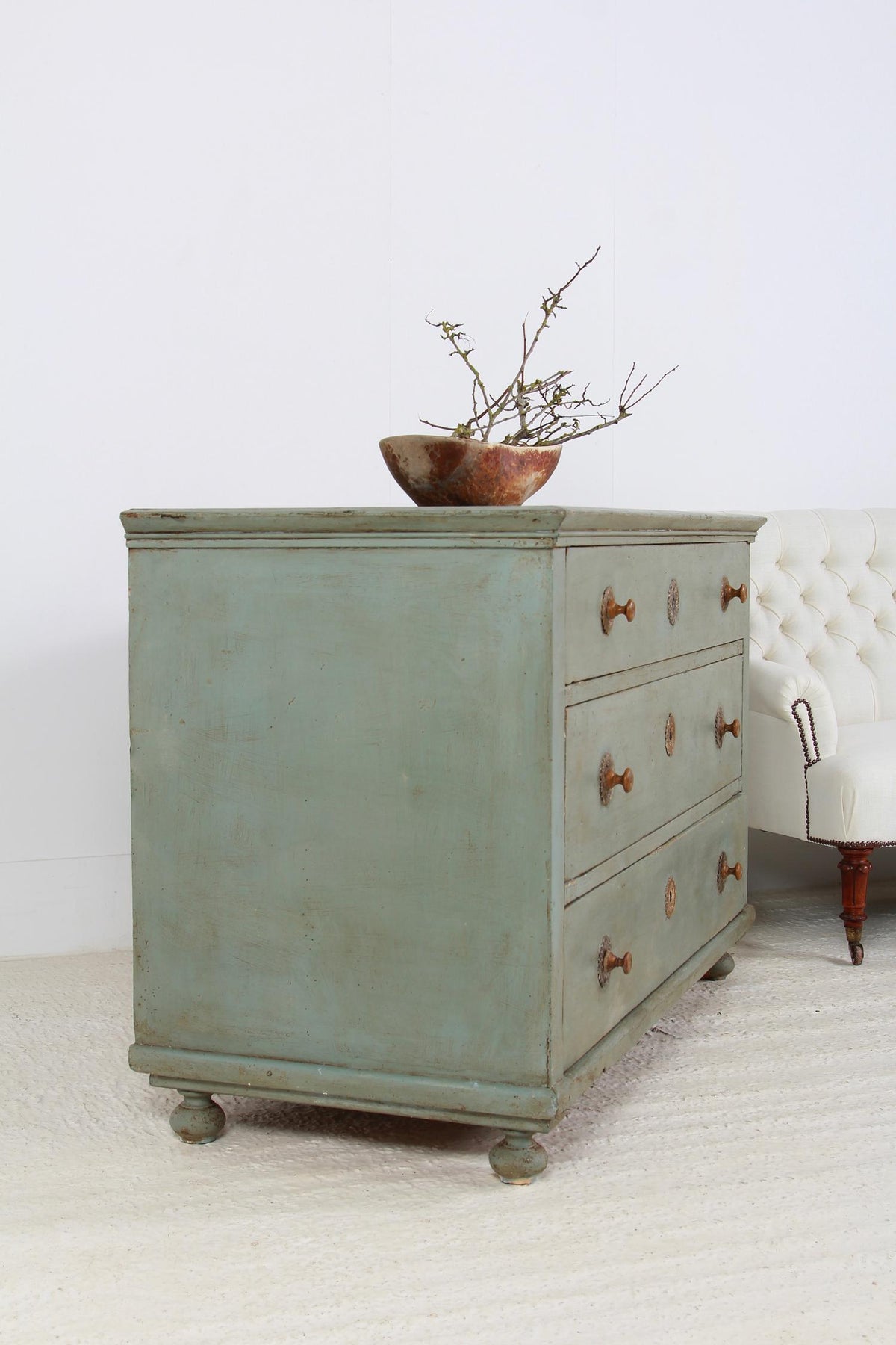Grand Neo Classical Style Painted Chest of Drawers