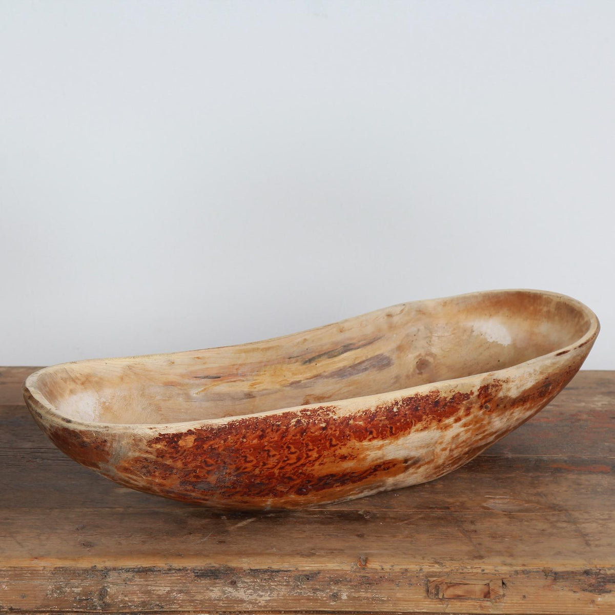Early 19th Century Swedish Wooden Bowl with Initials