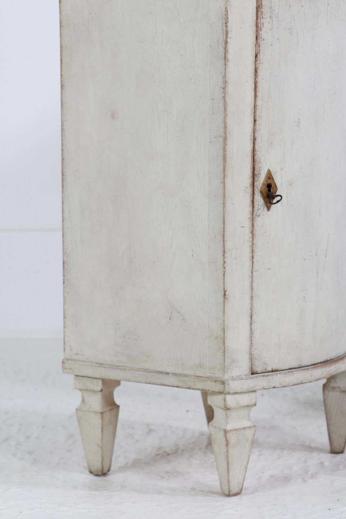 Pair of Swedish Gustavian Style Painted Bedside Cabinets