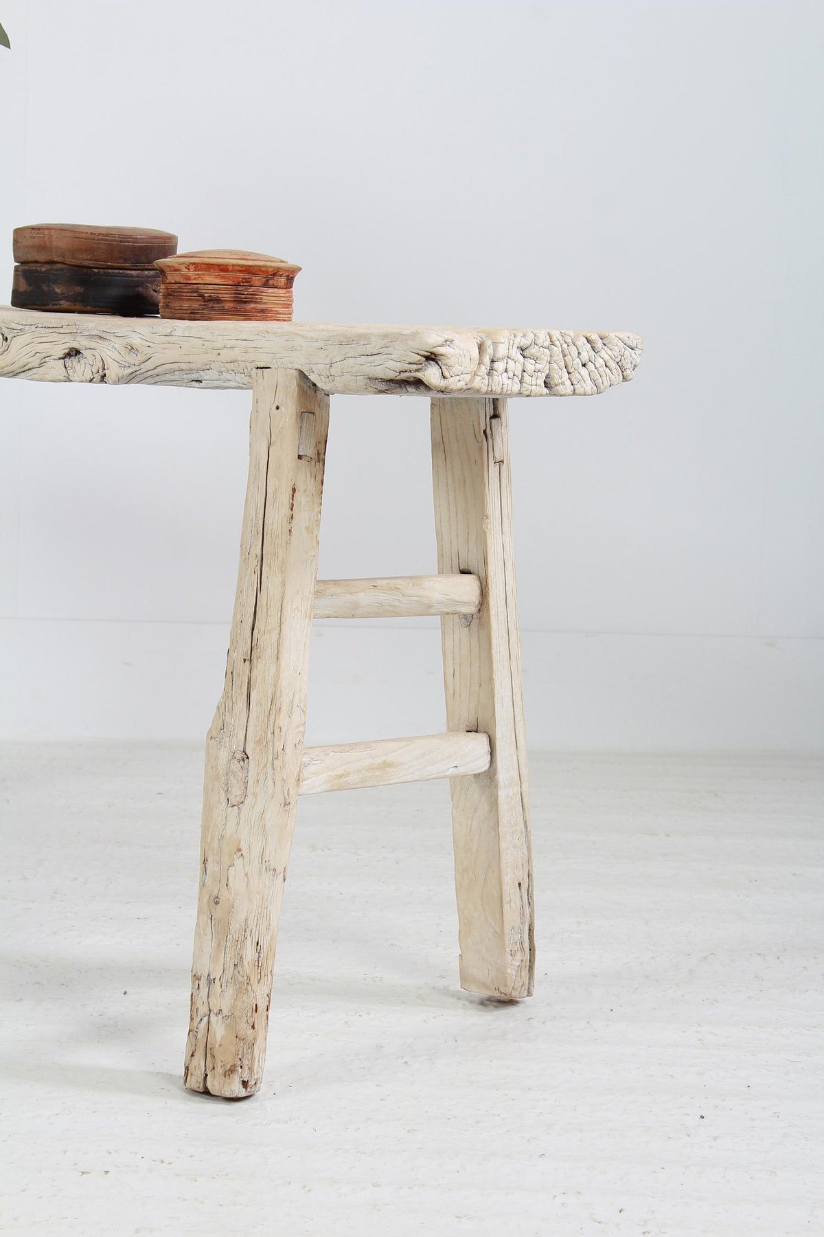 Rustic Weathered Elm Console Table with the Perfect Patina