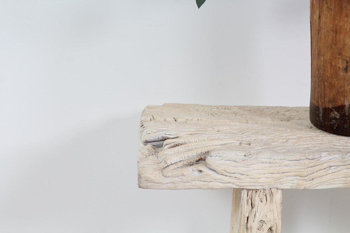 Rustic Weathered Elm Console Table with the Perfect Patina
