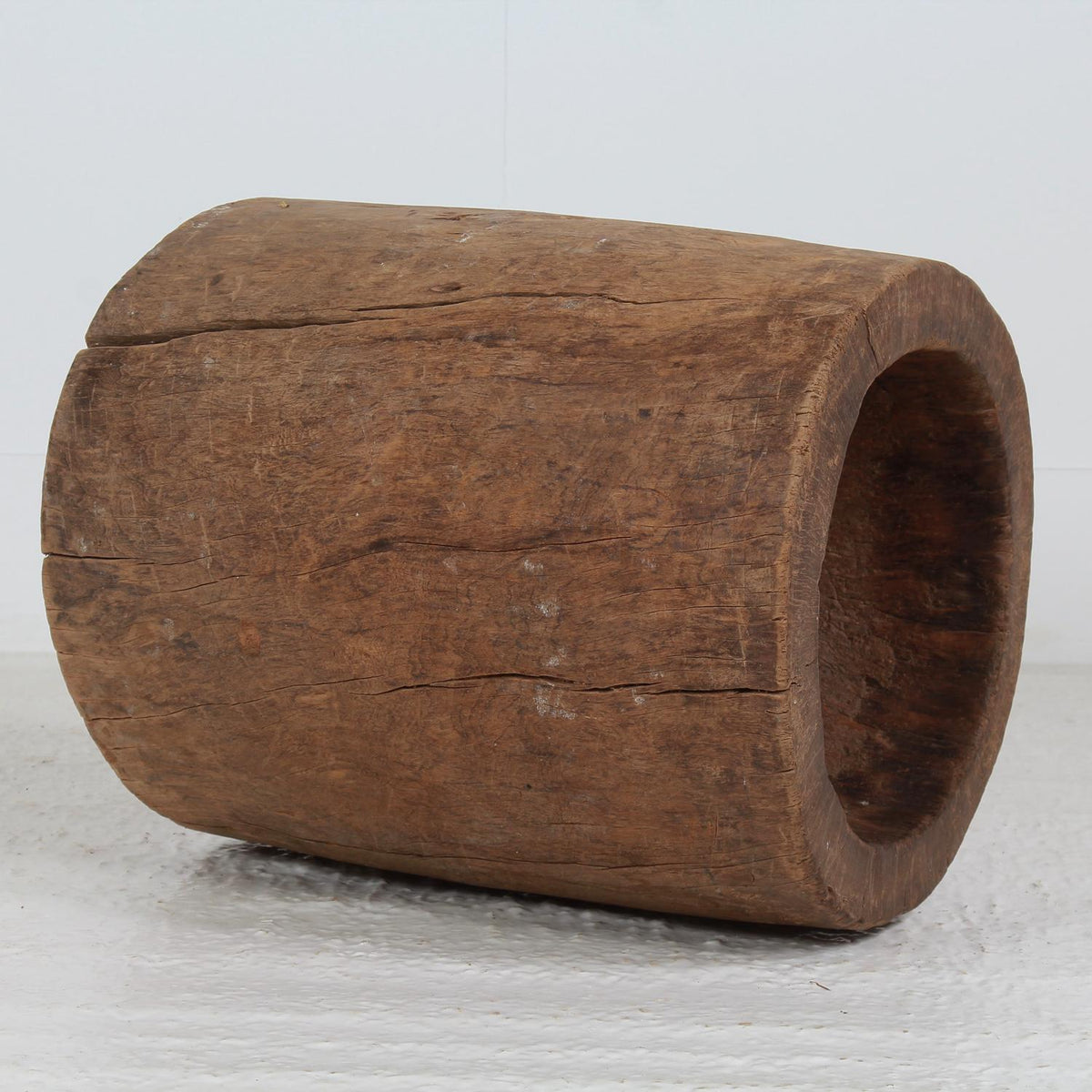 FABULOUS XL RUSTIC JAPANESE USU WOODEN  WABI SABI MORTAR