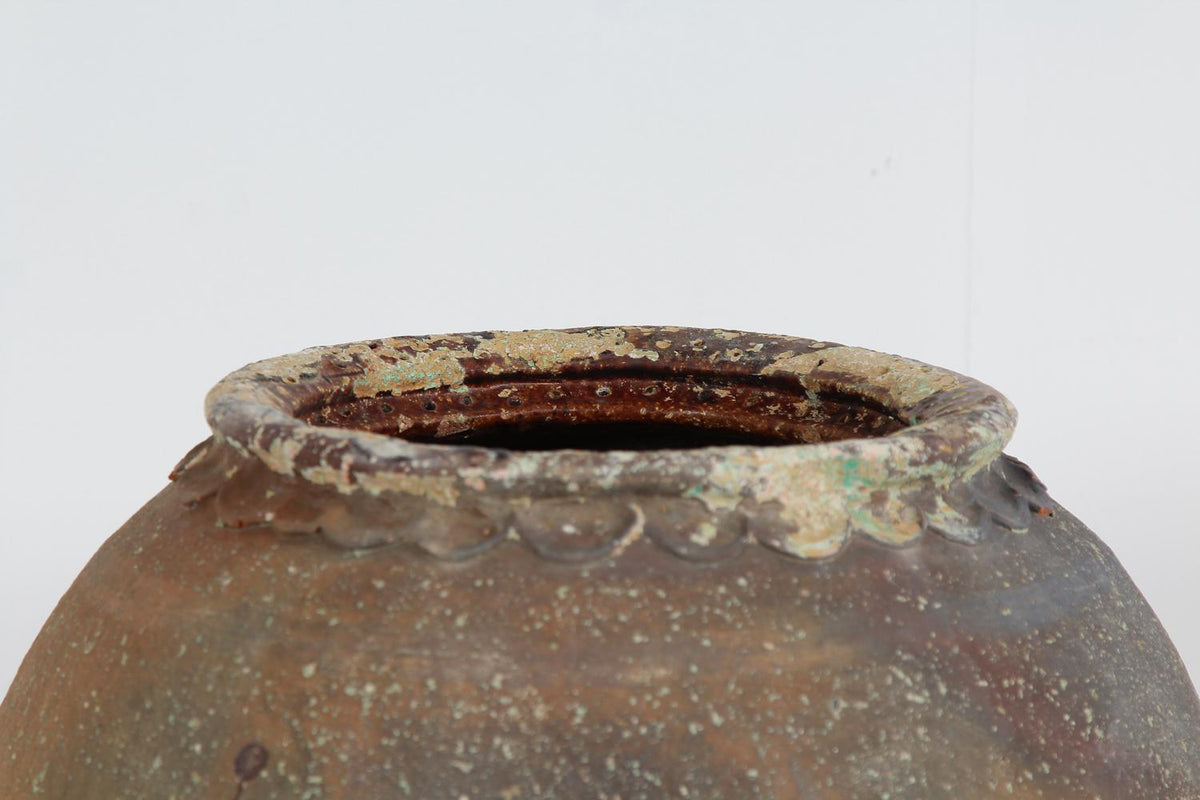 Voluptuous  French 19thC Earthenware  Salting  Pot