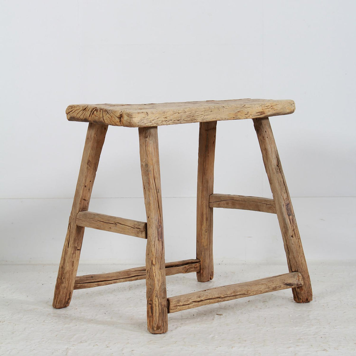 Primitive & Gnarly Elm Lamp/Side Table