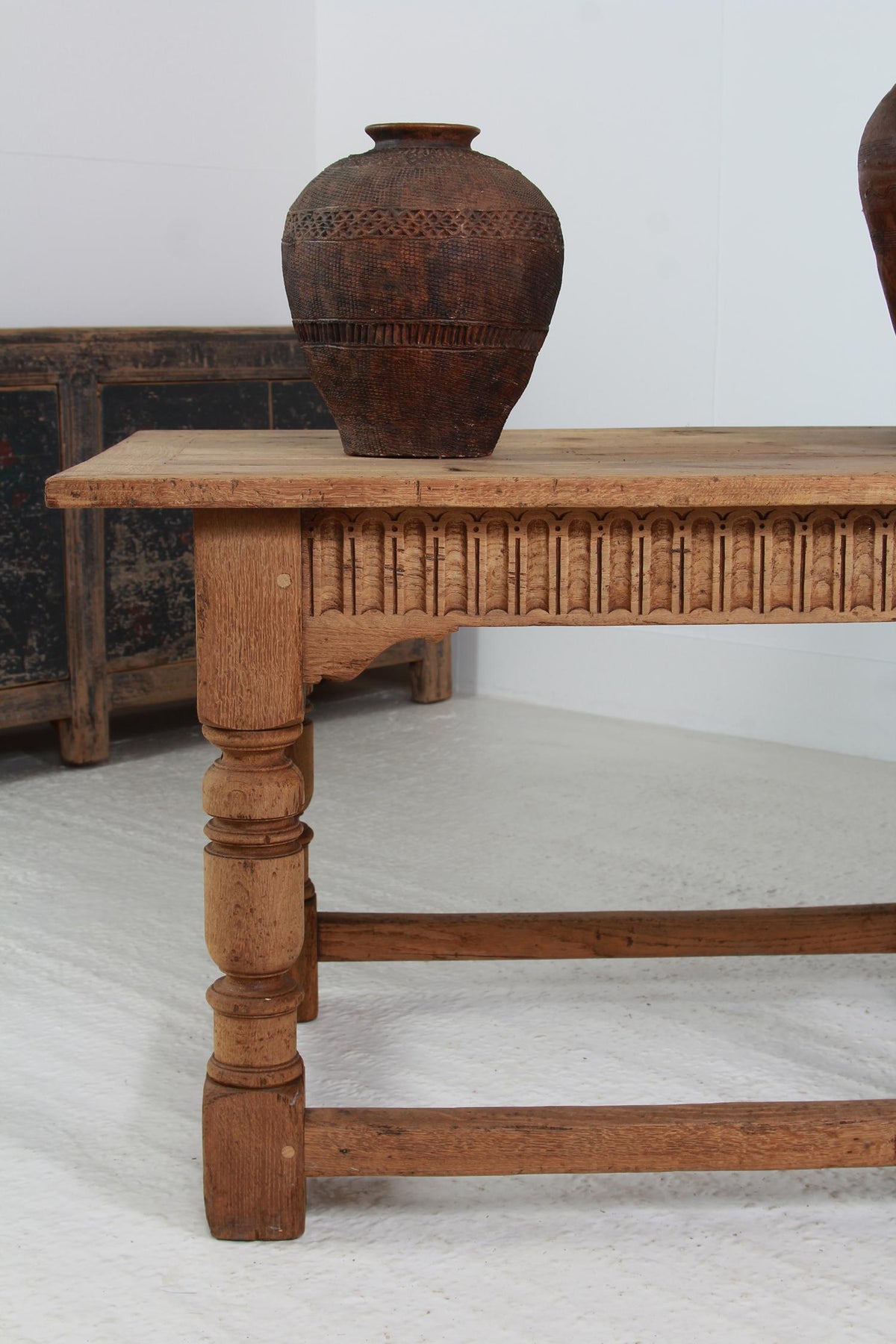 Impressive  French 19thC  Oak Console or Centre Table