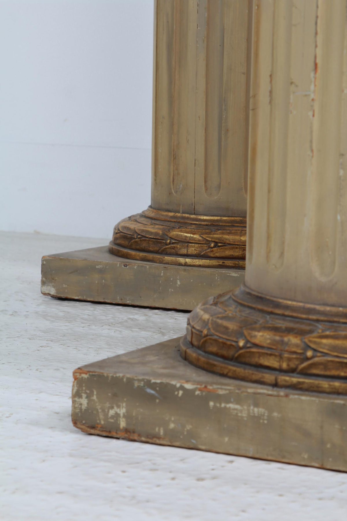 Exceptional Pair of Huge Swedish Gustavian Style Pedestal Columns