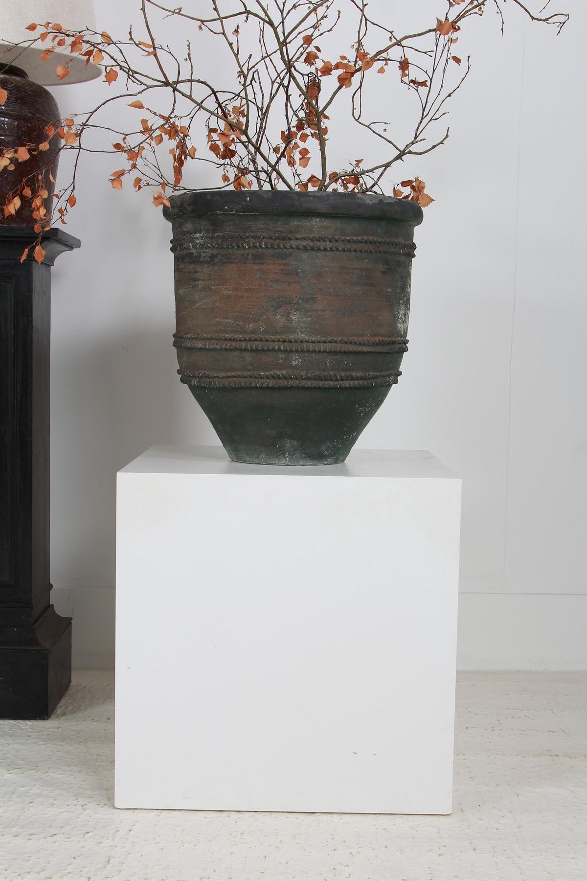 Wonderful Spanish XL 19thC Antique Terracotta Urn Planter