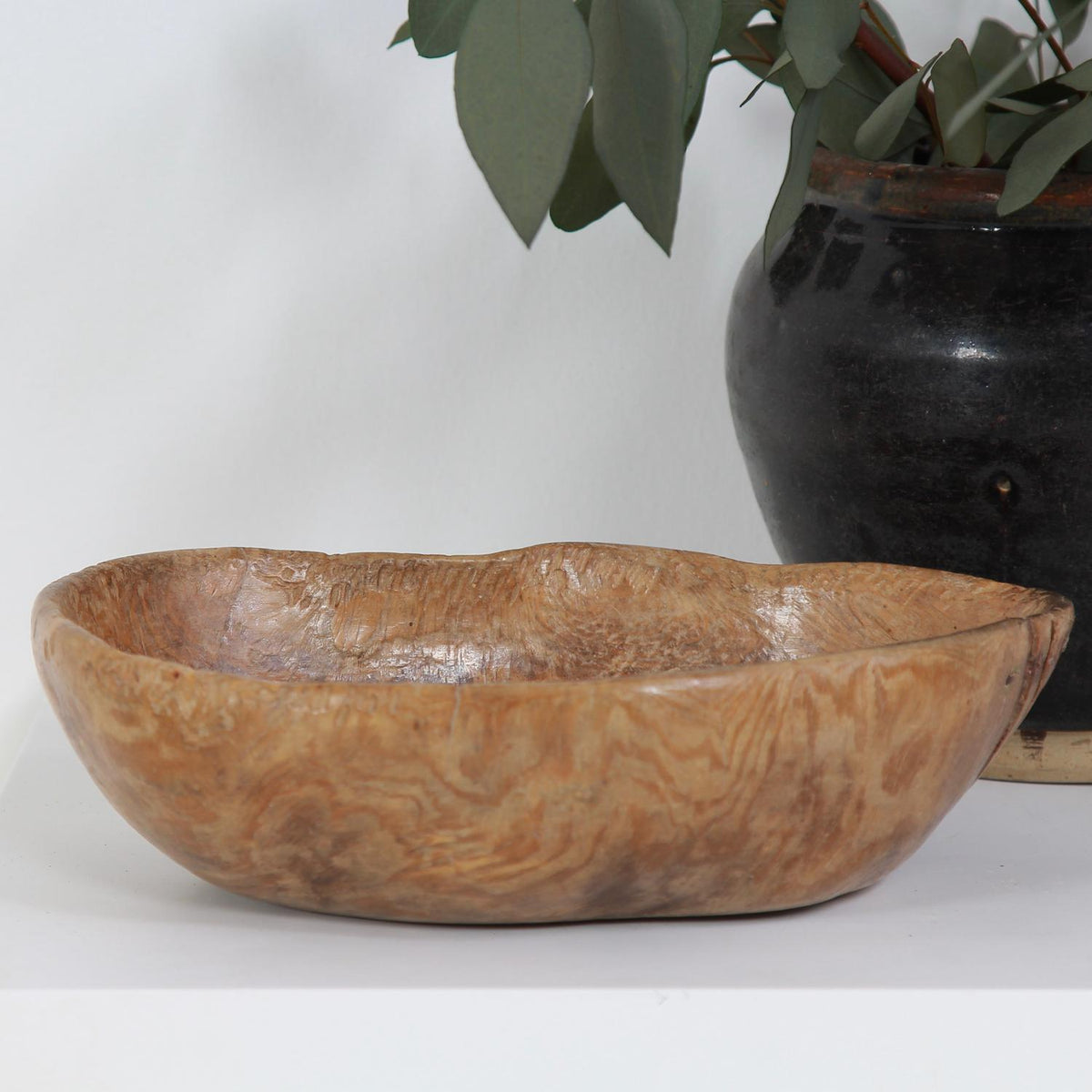 Unique Swedish Organic Early 19thC  Folk Art Root Bowl