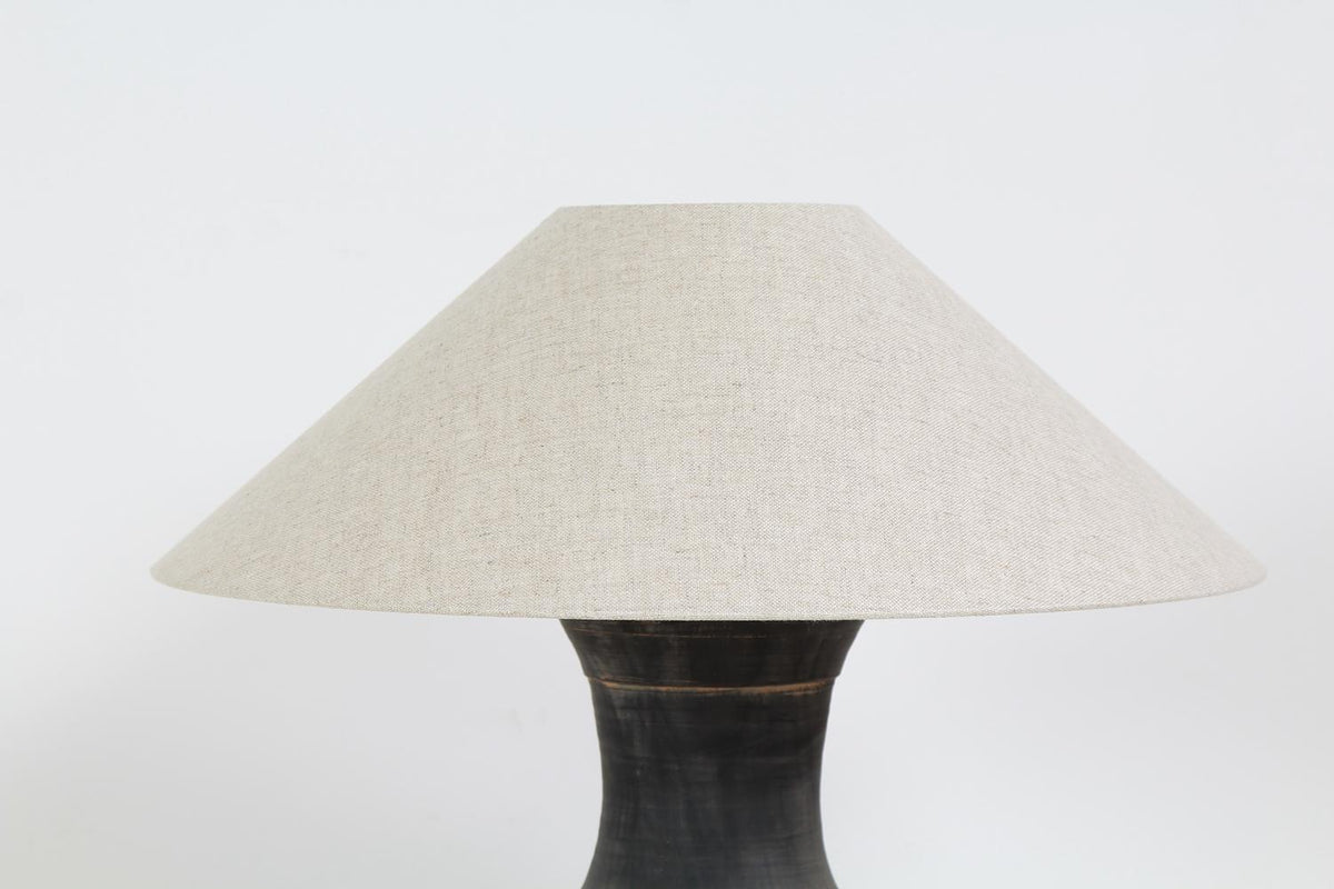 Chinese Han Style Lamp with Belgian Linen Shade