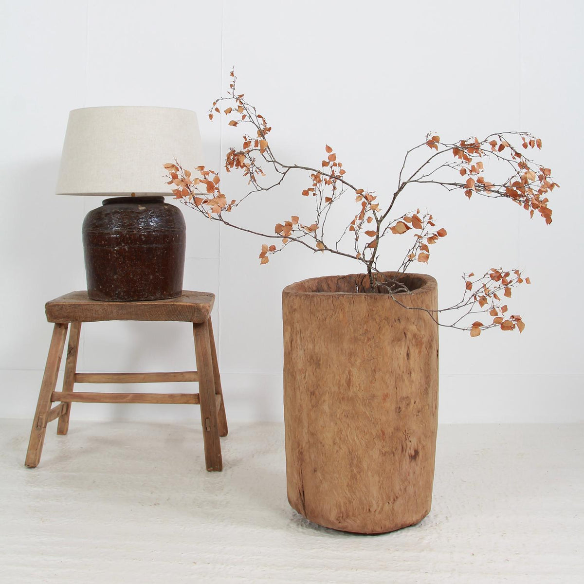 wabi sabi plant pots SCULPTURAL & GNARLY 19THC WABI SABI TREE STUMP PLANTER – Anton & K