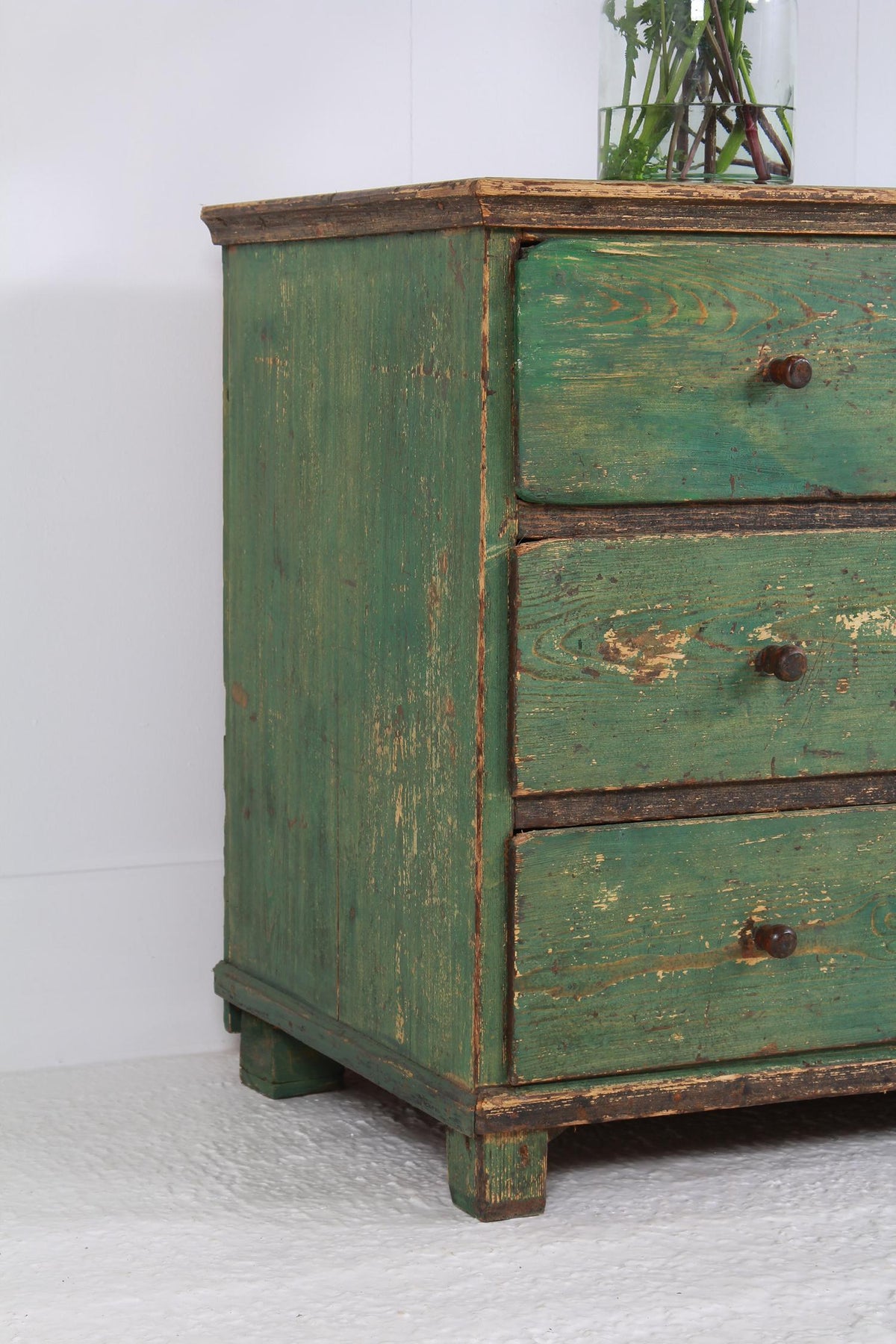 Grand Scale 19thC  Continental  Original Painted Chest of Drawers