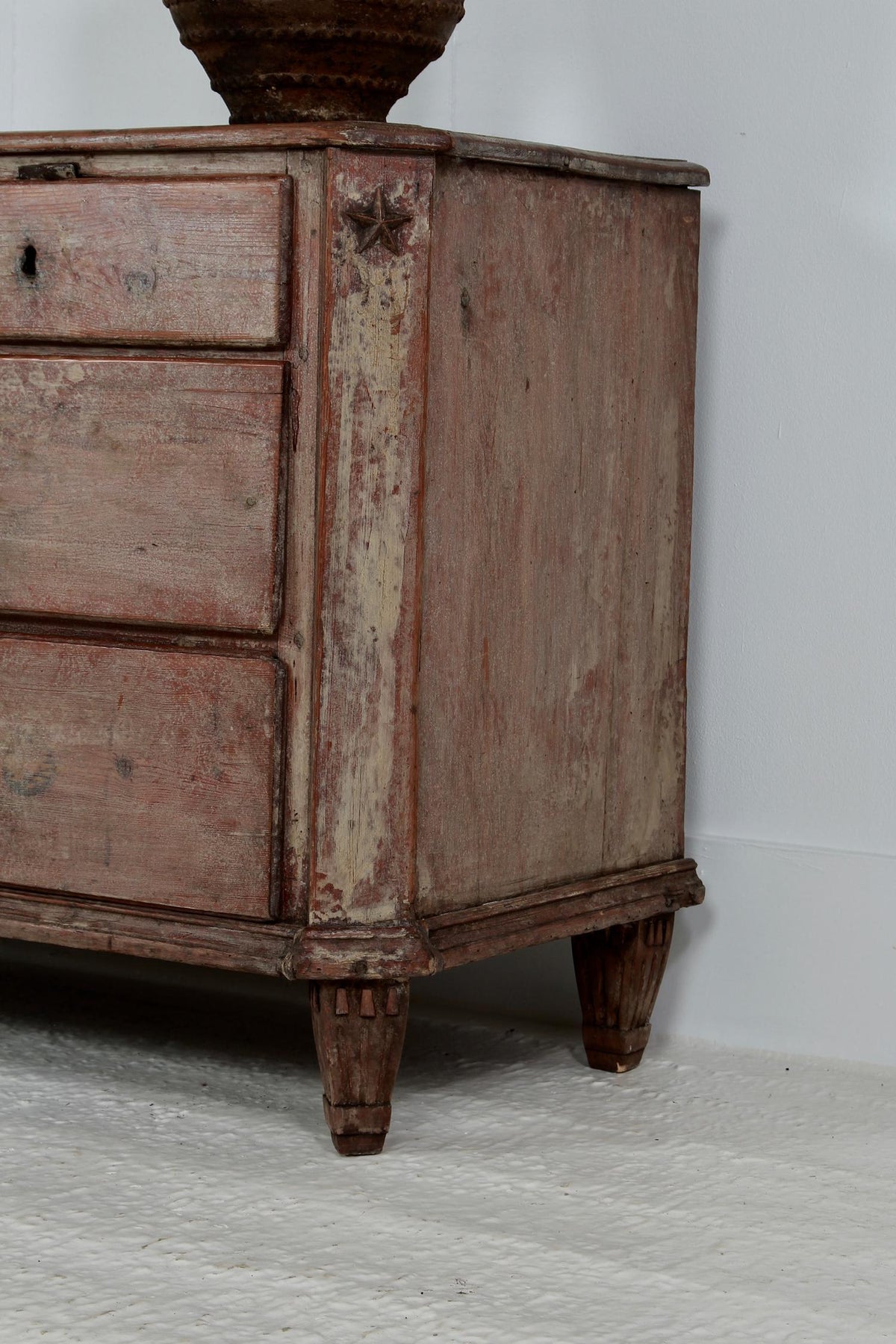 SUBLIME Swedish 18thC Gustavian Period Commode in Original Paint