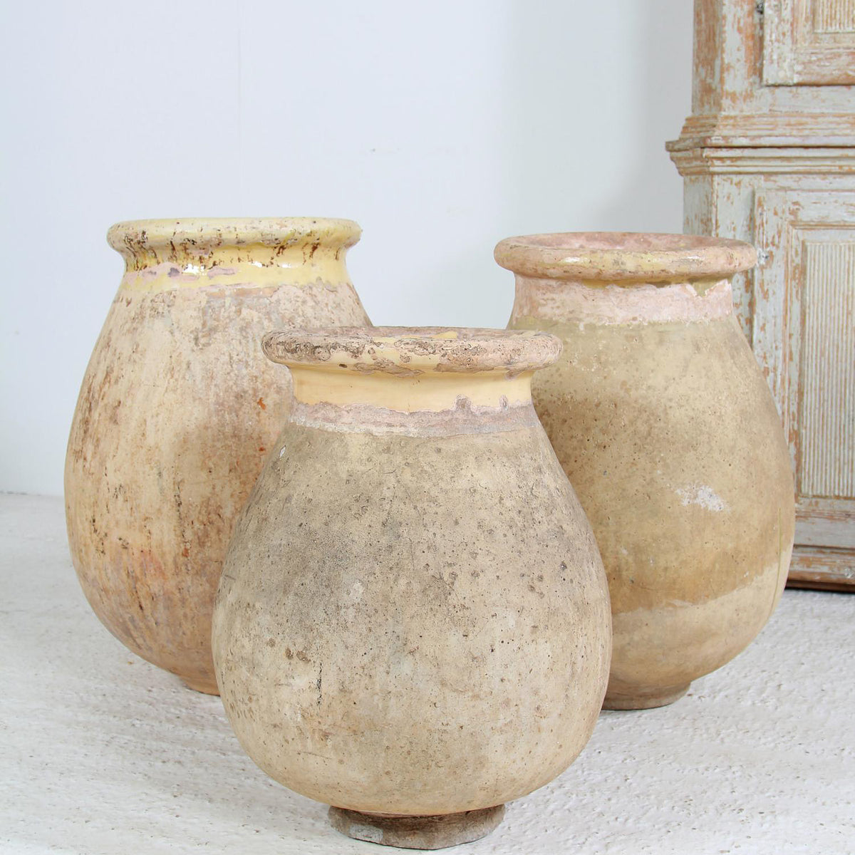 Collection Of Three  French 19thC Terracotta Biot Pots