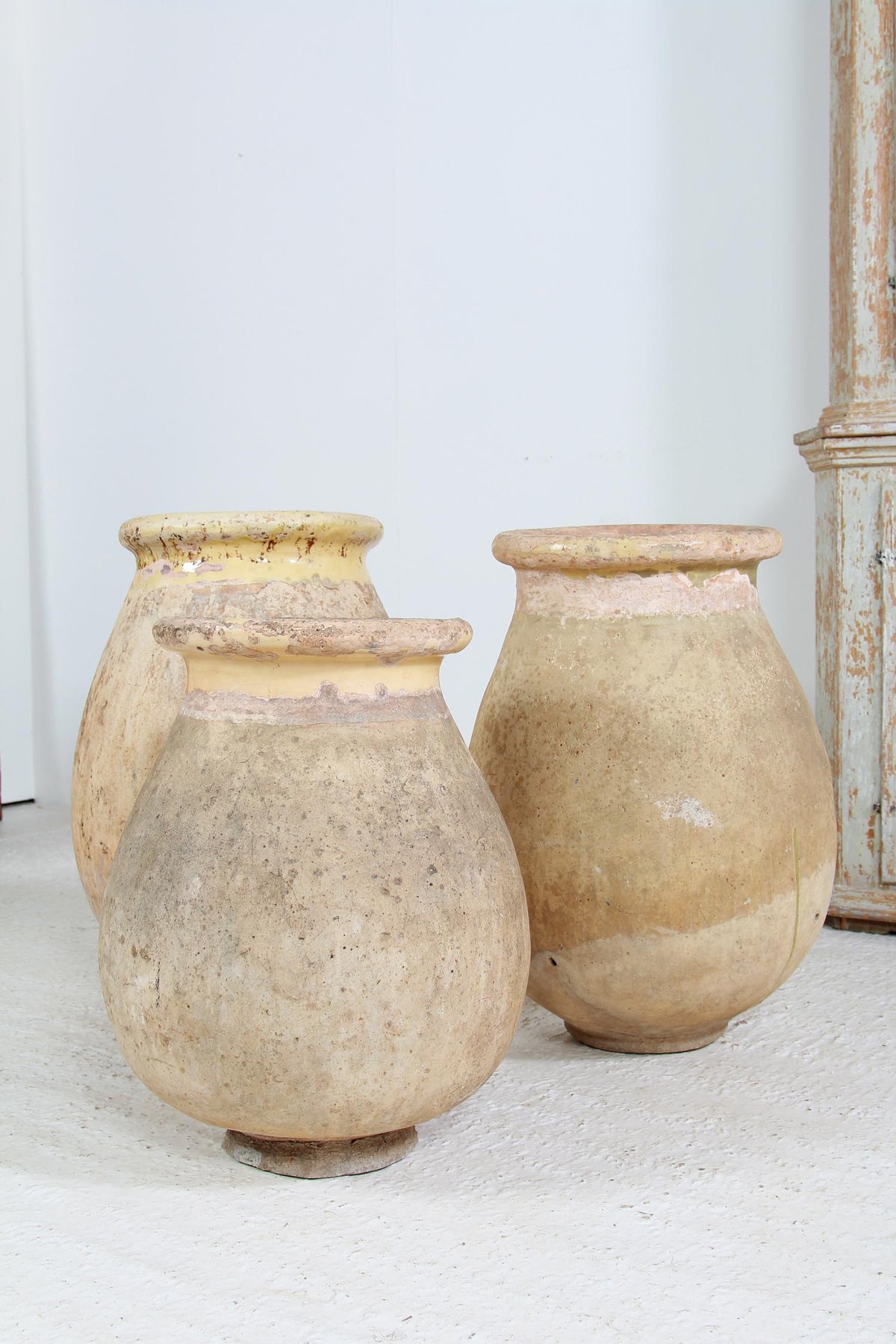 Collection Of Three  French 19thC Terracotta Biot Pots