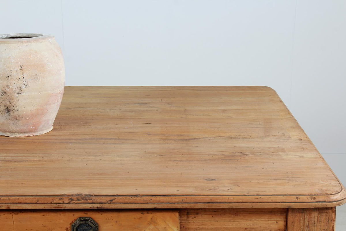 Unique Freestanding French Elm Kitchen Dining/Work Table