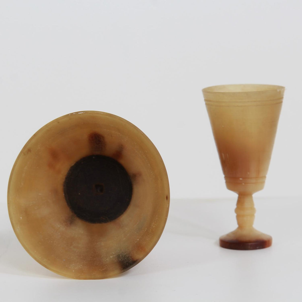 Collection of Two Swedish 19th Century Horn Drinking Vessels