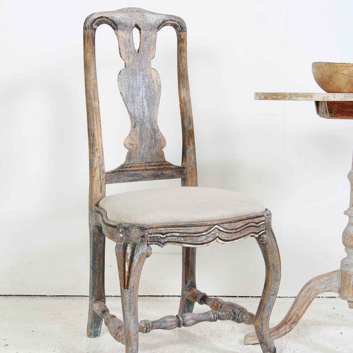A Fine Single 18thC Swedish Baroque Chair