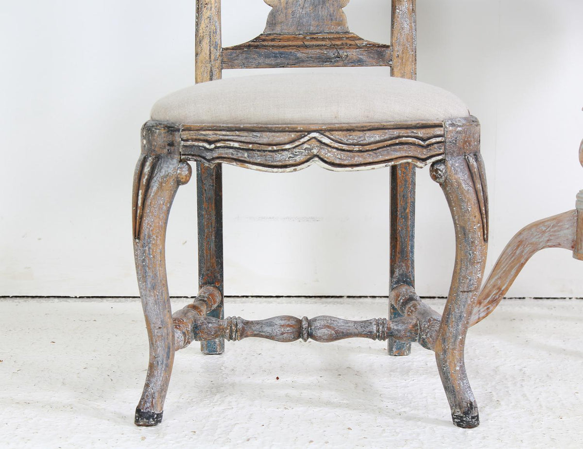 A Fine Single 18thC Swedish Baroque Chair