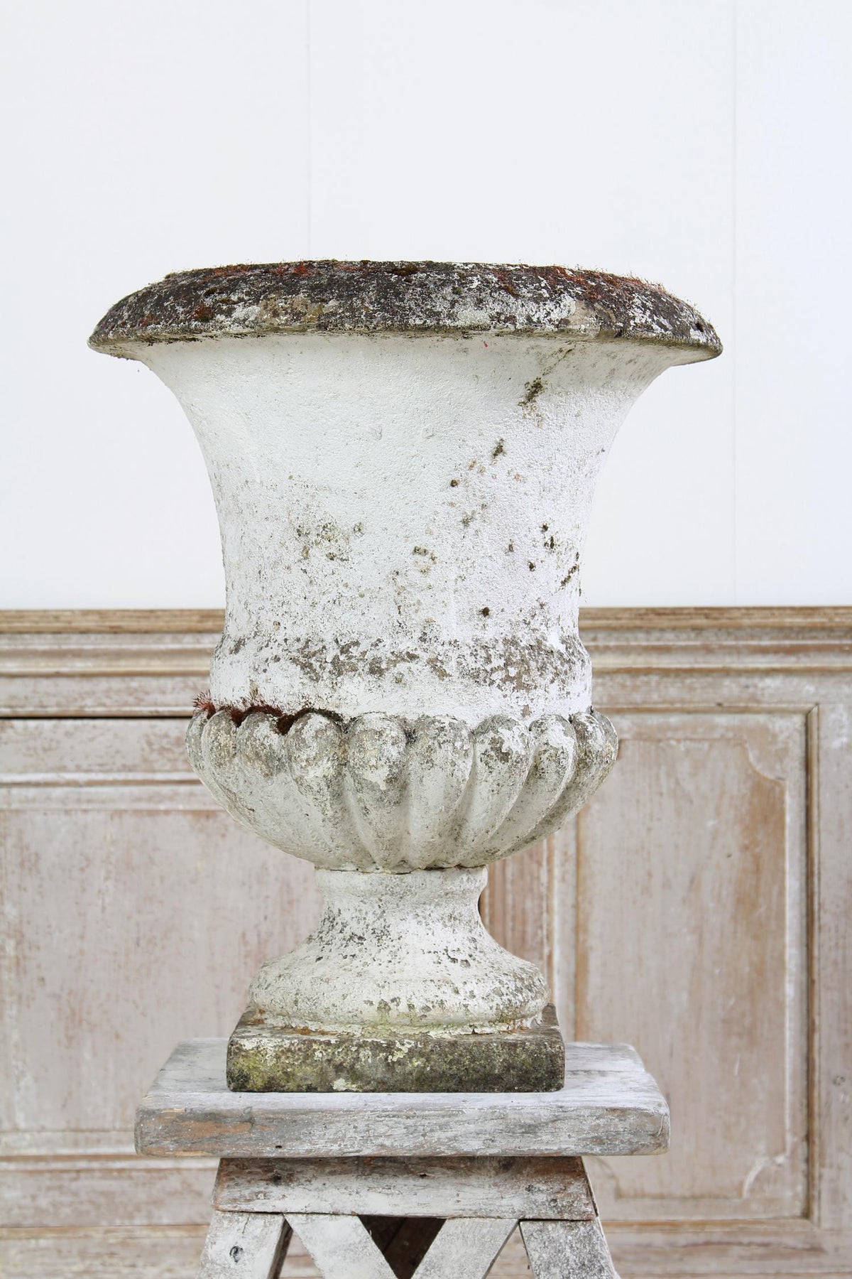 Pair of Large French 20thC Stone Composite Urns