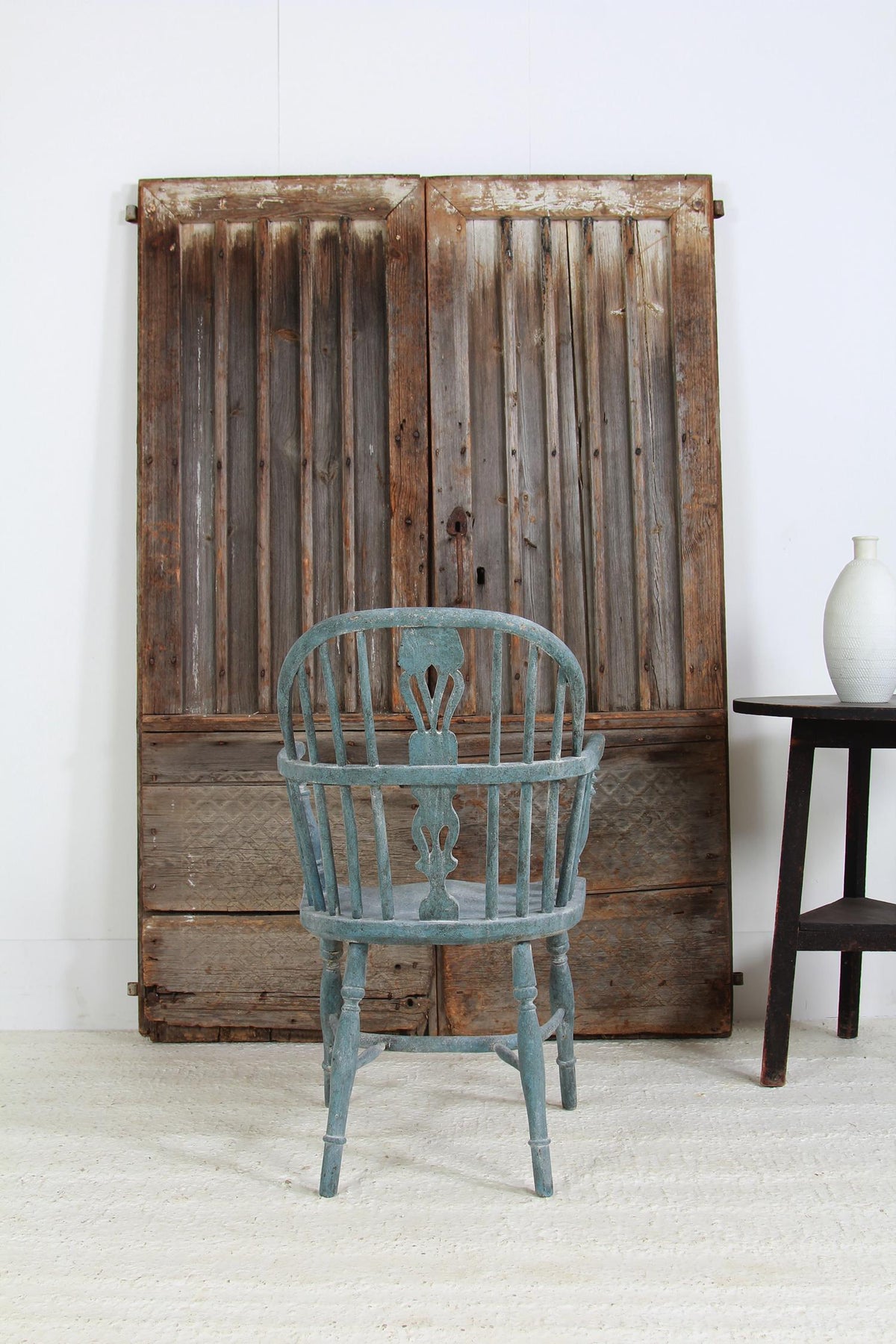 Antique Painted English 19thC Country Windsor Chair
